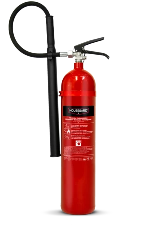 Rød Housegard 5 kg CO2-slukker med slange