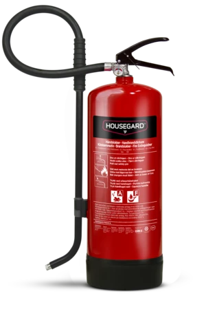Rød Housegard 6 liter fettbrannslukker