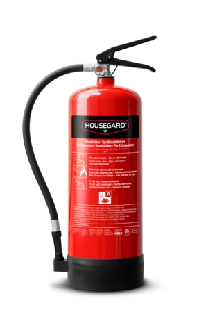 Rød Housegard 6 liter vannslukker